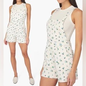 Weworewhat Slit Watercolor Ditsy Overall